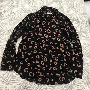 & other stories silk button up shirt